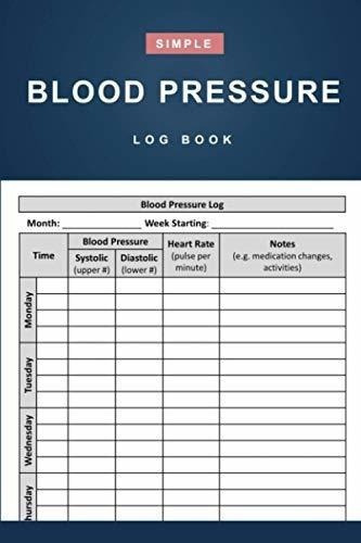 Blood Pressure Log Book Simple Daily Blood Pressure., de Press, Modern Simple. Editorial Independently Published en inglés