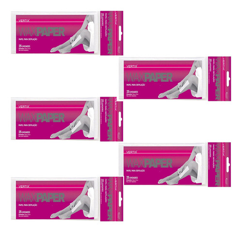 Papel Para Depilação Falso Tecido Wax Papper 125pcs Vertix