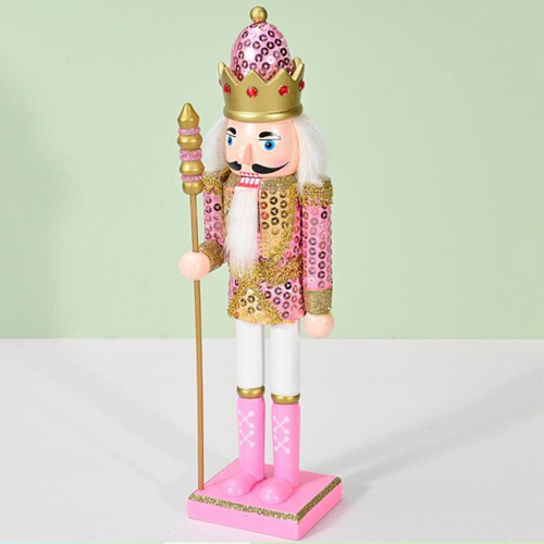 Figuras De Cascanueces De Navidad, Adorno De Rosa