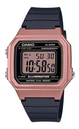 Reloj Casio W-217hm-5av Digital, Retro, Oro Rosa