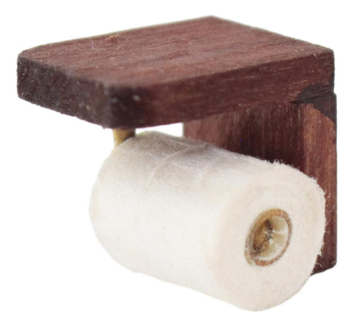 3 X 1/12 Porta Papel Higiênico Casa De Bonecas Modelo Em