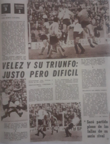 Goles 1044 Pairetti, Velez 3 Belgrano 1,huracan 1 River 1 (Usado)