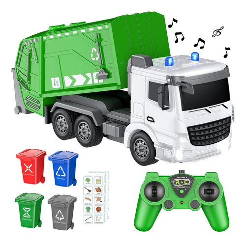 Juguetes Para Camiones De Basura Con Control Remoto De 2....