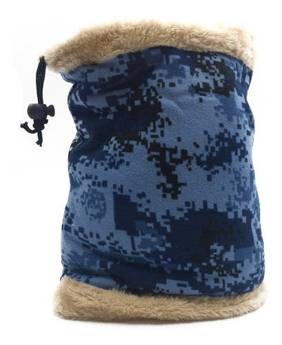 Cuello Piel Diseños Esquel Invierno Frio Nieve Unisex Ffyr Color Azul