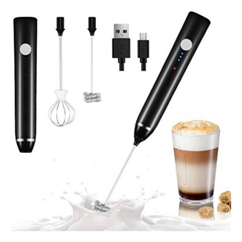 Mini Batidor Revolvedor De Café Y Espuma Leche Recargable