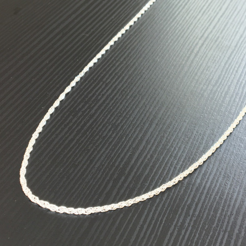 Imagen 4 de 10 de Cadena Torzal De Plata 925 Hombre O Mujer De 70 Cm Agálea