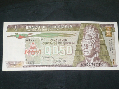 Guatemala - 50 Centavos De Quetzal