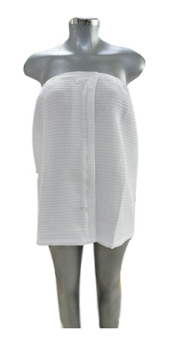 Bata Strapless Corta Tela Tipo Waffle Para Spa Blanca. 1 Pza. Fragancia Sin Tipo de envase Bolsa
