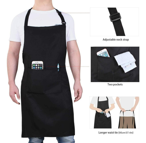 Delantal Will Well Chef Para Hombre Y Mujer Profesional P...