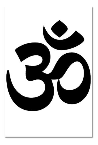 Imagen 1 de 1 de Póster Lámina Decorativa Om Mantra Meditación Yoga 