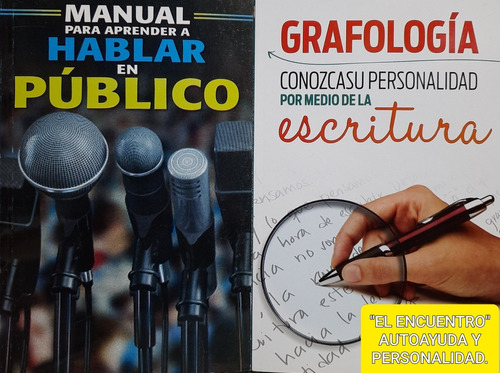 Grafología Y Manual Para Hablar En Público/ 2 Libros Útiles.