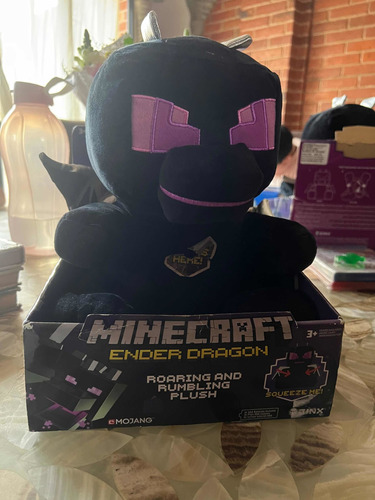 Peluche Minecraft Ember Dragon Electrónico En Caja Original