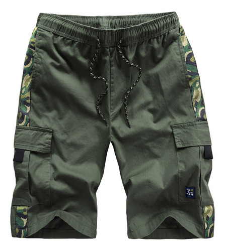 Pantalones Cargo Con Bolsillo Deportivo Con Panel De Camu