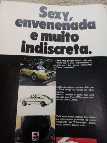 Revista Realidade Nº 59 -de 1971 . Politica Prop. Sumario