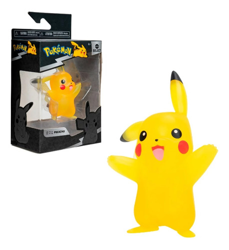 Figura Transparente De 5 A 8 Cms Pokemon  Pikachu