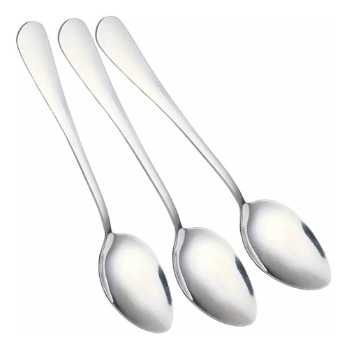 X3 Cuchara Acero Inoxidable Elegant Cuchara Mesa Postre 17.5