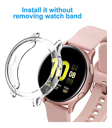 2 Pack Estuche Para Samsung Galaxy Watch Active 1.575 In