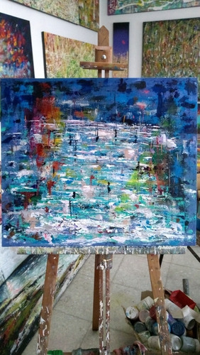 Imagen 2 de 2 de Cazart Original Pintado A Mano Sobre Tela Y Bastidor.