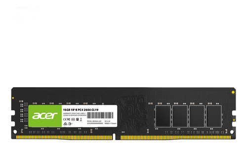 Memoria Ram Acer Ud100 Ddr4 16gb 2666mhz Pc Bl.9bwwa.226