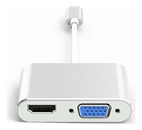 Tipo C A Hdmi Vga Un Cable De Arrastre Y Dos