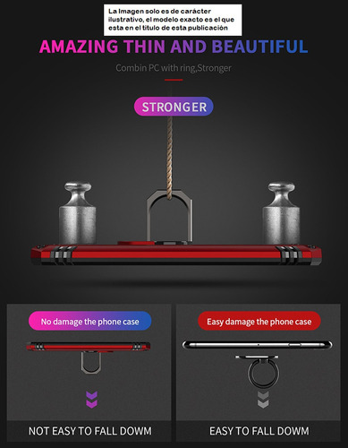 Funda De Uso Rudo Tipo Anillo Para Motorola G32