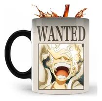 Comprar Taza Mágica Recompensas Mugiwaras One Piece 325ml Luffy Gear Negro Mate Luffy Gear 5