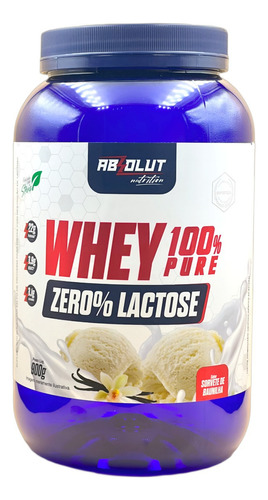 Whey Protein 100% Pure 900g Zero% Lactose Novidade Top! Sabor Baunilha