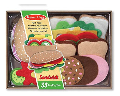 Melissa & Doug Felt Food Sandwich Set, 1 Ea