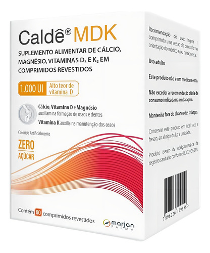 Calde Mdk 1000ui C 60 Comp Sabor Sem Sabor