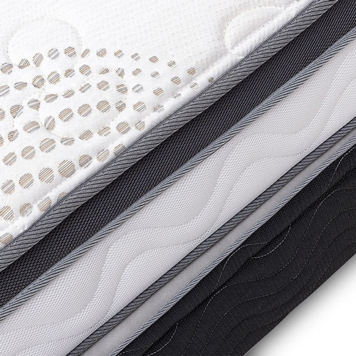 Cama Practibox Pocket Aero Látex Queen Gris