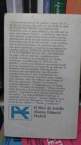 Nuevas Aportaciones A La Interpretación De Los Sueños Freud (Usado)