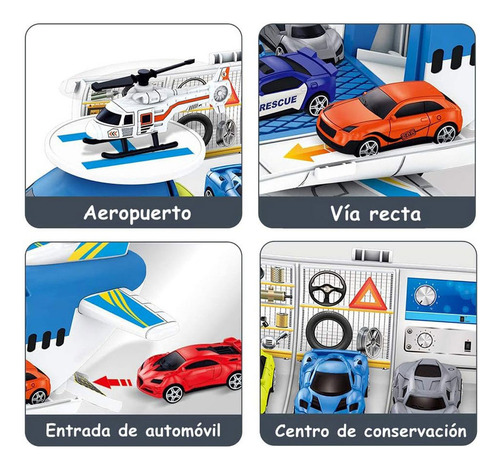 Y 8 Carritos 1 Avioncito Diy Juego De Avión De Juguete