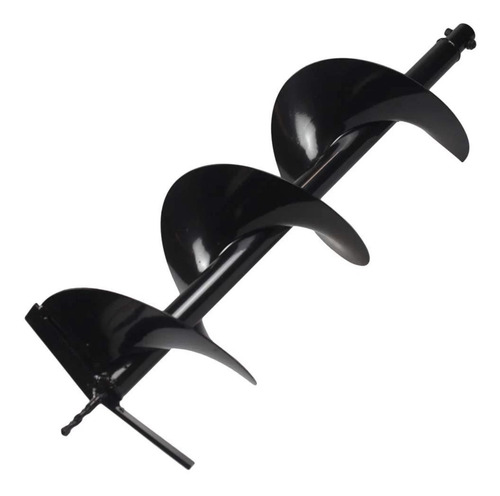 Broca 80x25 Perfurador De Solo Com Encaixe 20mm + Pino Trava