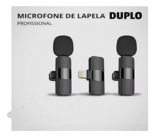 Microfone Lapela Duplo B-max Bm-221ip