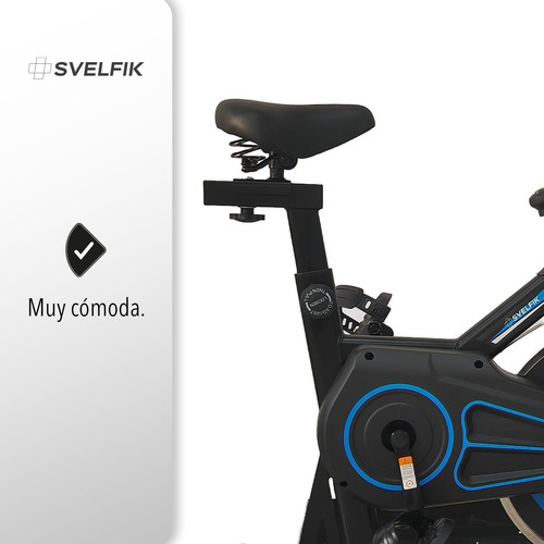 Imagen 3 de 7 de Bicicleta De Spinning 6kg Azul Lite Ms