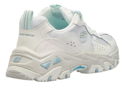 Skechers Tenis D Liteshiker Bla-azu Mujer Blanco