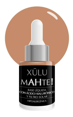 Imagen 2 de 6 de Base De Maquillaje Mahte! Hialurónico Filtro Solar Xúlu Z175