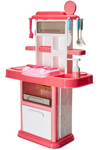 Cocina Niñas Rosa Accesorios Cubiertos Juegos Casa :)