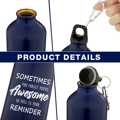 Paquete De 12 Botellas De Agua De Aluminio Multicolor A Vece