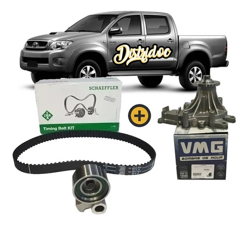 Kit Distribución Bomba Toyota Hilux 2.5-3.0 2005/15 Orig Ina