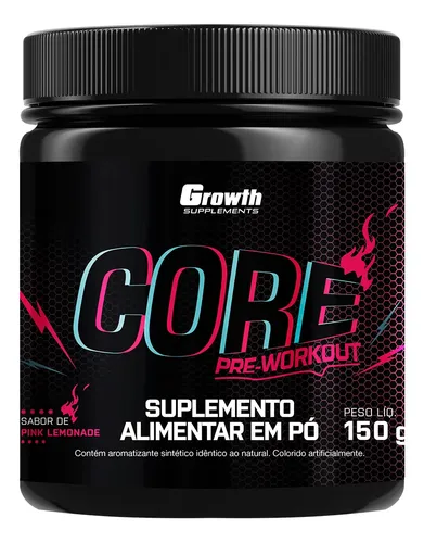 Pré Treino Core 150g Growth Supplements - R$ 59,9