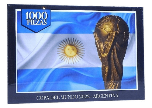 Rompecabezas 1000 Piezas Copa Del Mundo 2022 Bandera Argenti