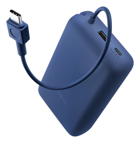 Power Bank Xiaomi 33w 20000mah Batería Portátil Con Cable Color Azul