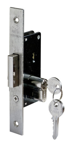 Imagen 1 de 10 de Cerradura De Embutir 84 Con 3 Llaves 25mm Cisa