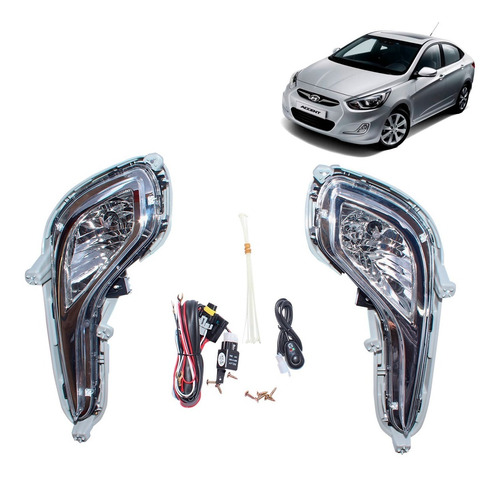 Kit Juego Neblinero Hyundai Accent Rb 2012- Antares