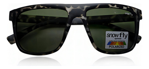 Óculos De Sol Snowfly Casual Unissex Branco/preto 93435p-c2