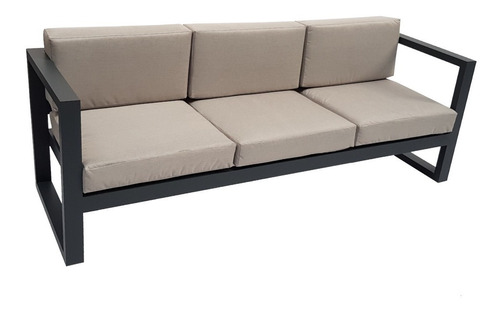 Sillón 3 Cuerpos Exterior Aluminio Pergiro Linea Sueco