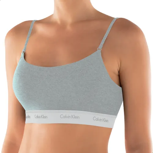 Top Sutiã Calvin Klein Algodão Alças Ajustáveis Original - Miniatura 2