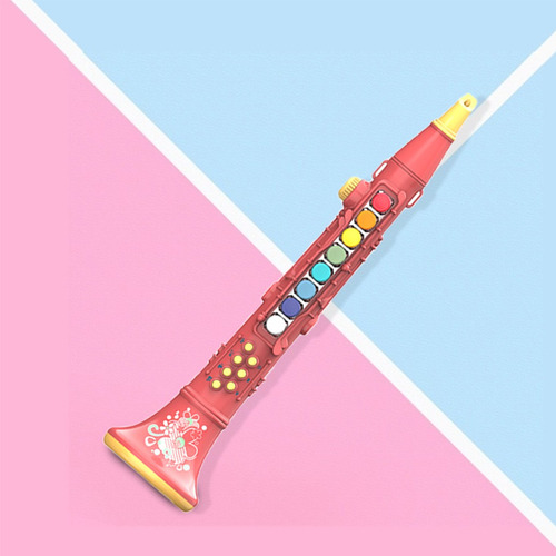 Imagen 4 de 9 de Instrumentos Musicales De Juguete Para Niños Clarinete Rojo