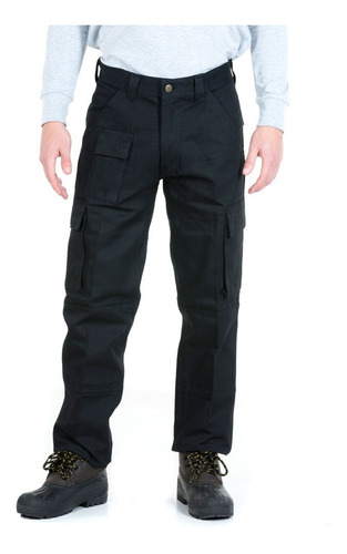 Pantalón Cargo Reforzado Pampero De Trabajo Tela Grafa - Combo X2u - Hombre Colores Talles 38 Al 54